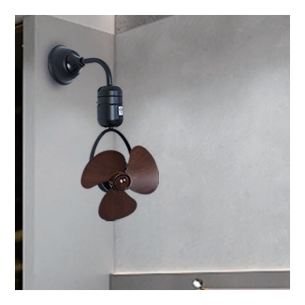 E1013 — 12" Corner Fan — Black
