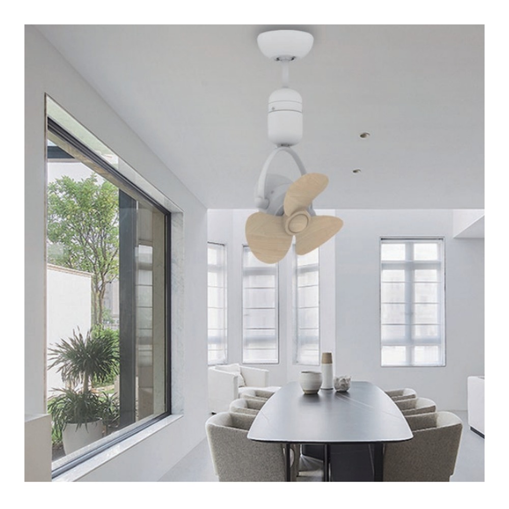 E1014 — 12" Corner Fan — White