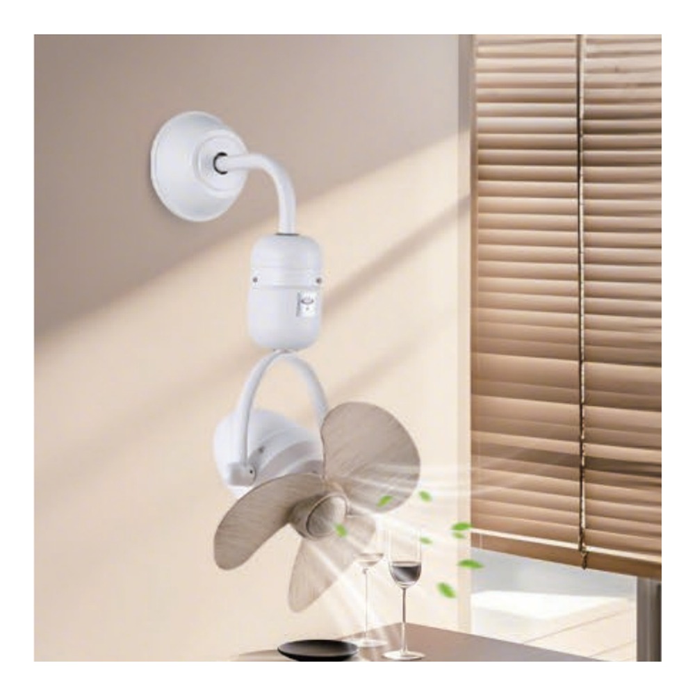 E1262 — 12" Corner Fan — White