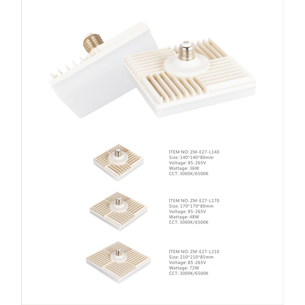 ZM-E27 Series — Square E27 LED Lamp (Gold)