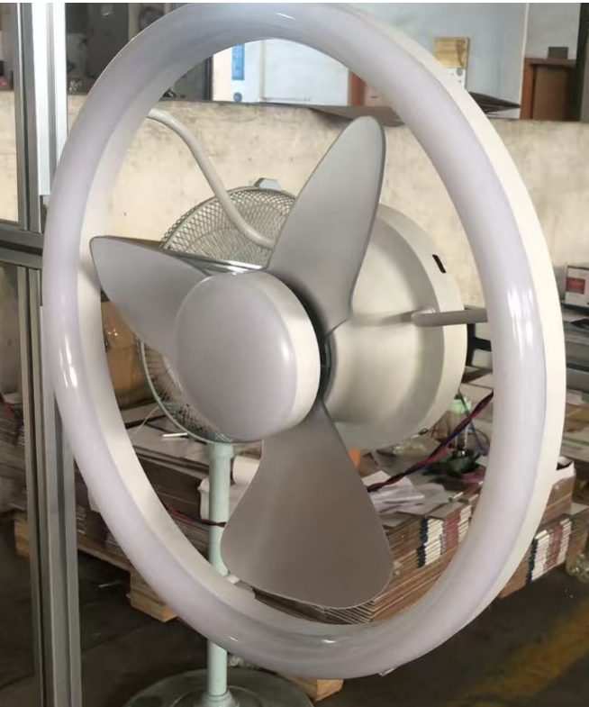 Ceiling fan testing on the production line
